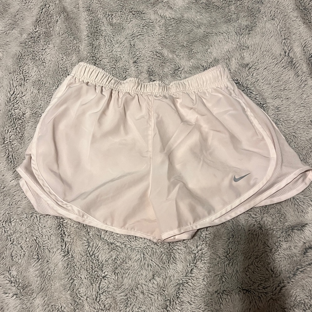 White Nike shorts